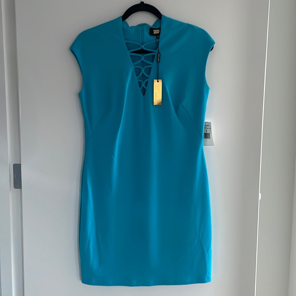 Alexia Admor aqua blue dress new with tags